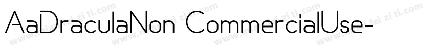 AaDraculaNon CommercialUse字体转换
